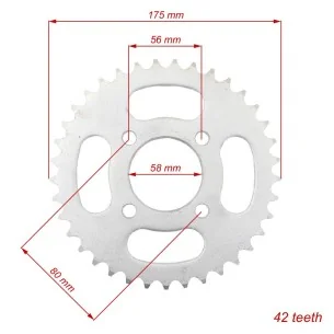 Žvaigždė galinė 428 42T D58mm