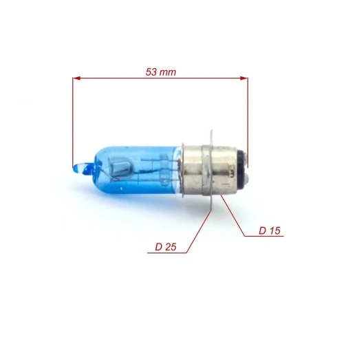 Lemputė 12V 35x35W PX15D melsva halogeninė