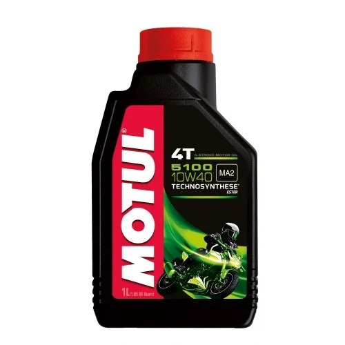 Alyva MOTUL 4T pusiaus sintetinė 5100 10W-40 1Ltr