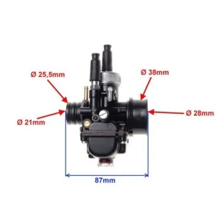 Karbiuratorius 2T DELORTO tipas 21mm