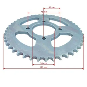 Žvaigždė galinė 428 46T D58mm