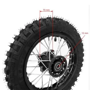 Ratas motokrosiniam motociklui 10' priekinis