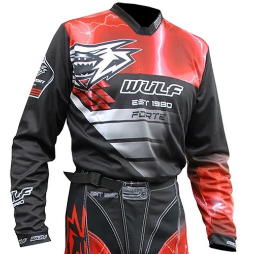 Marškinėliai M/X WULFSPORT RACE raudoni 2XL