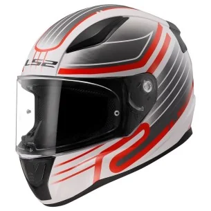 Šalmas LS2 RAPID II CIRCUIT WHITE RED-06 S