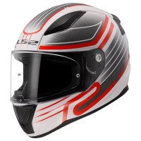 Šalmas LS2 RAPID II CIRCUIT WHITE RED-06 XXL