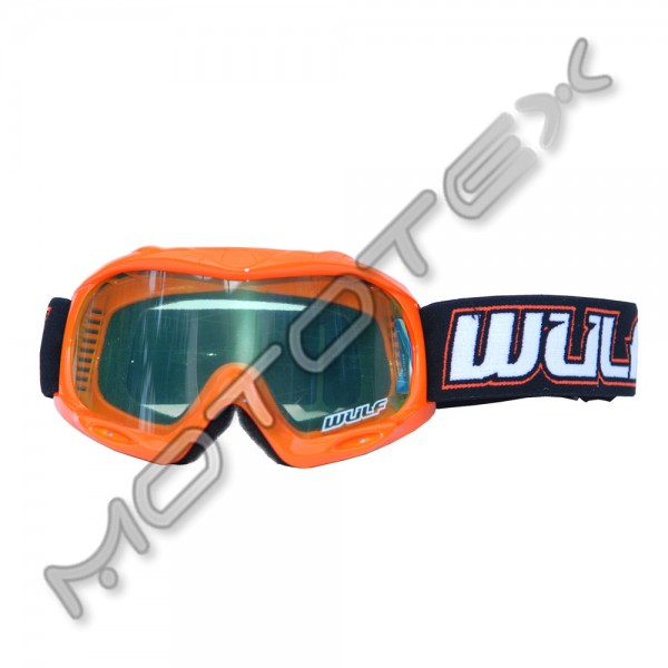 M/X akiniai WULFSPORT ABSTRACT vaikiški oranžiniai