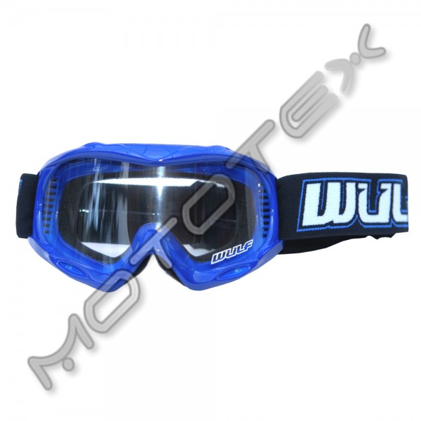 M/X akiniai WULFSPORT ABSTRACT vaikiški mėlyni