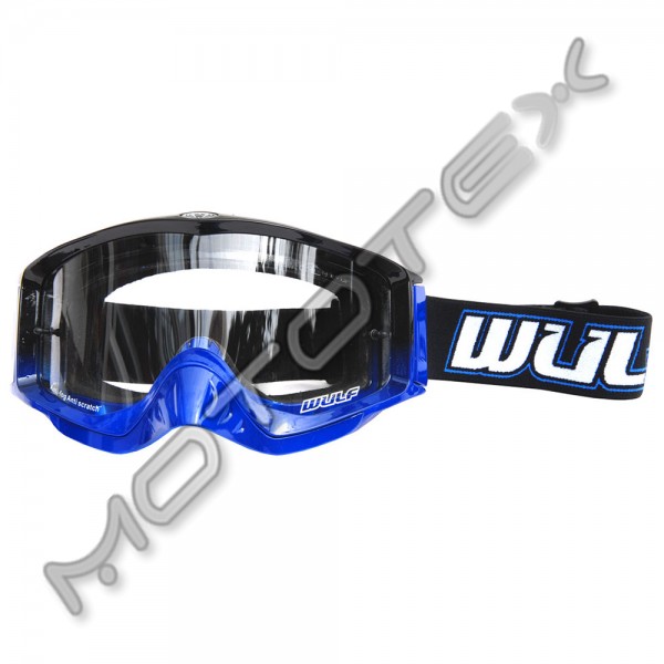 Motokrosiniai akiniai WULFSPORT SHADE mėlyni