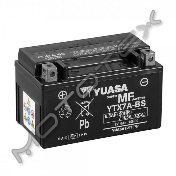 Akumuliatorius YTX7A-BS vartomas 6Ah 12V
